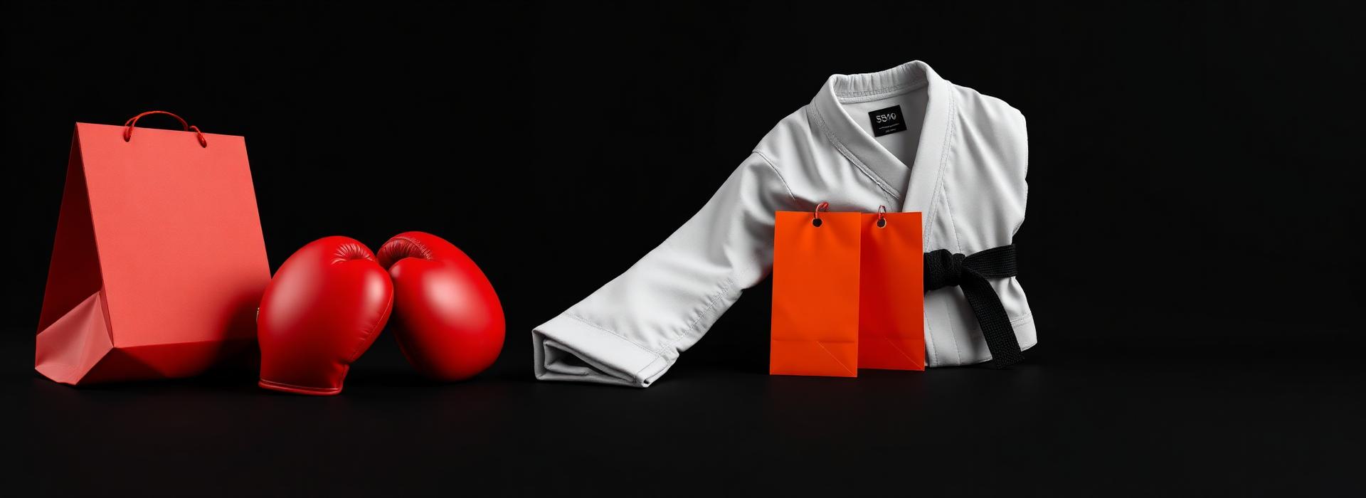 Equipamentos de luta em promoção